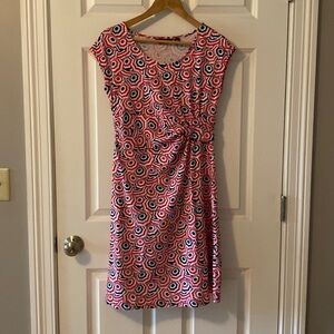 Lands End Umbrella Print Midi Dress SP